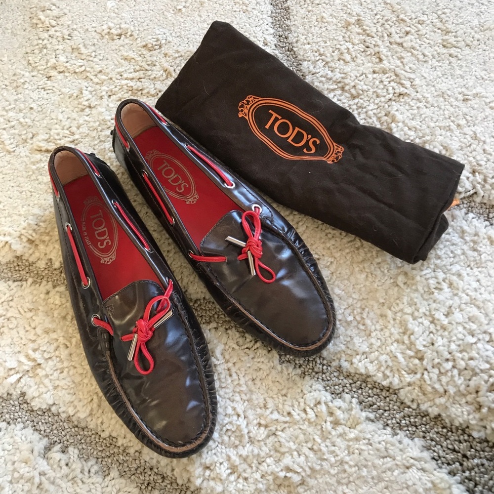 Tod’s Gommino Driver Loafers in Leather Brown s 40